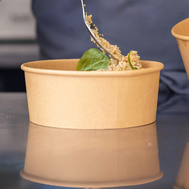 500ml Brown Round Salad Bowl (1 x 500)