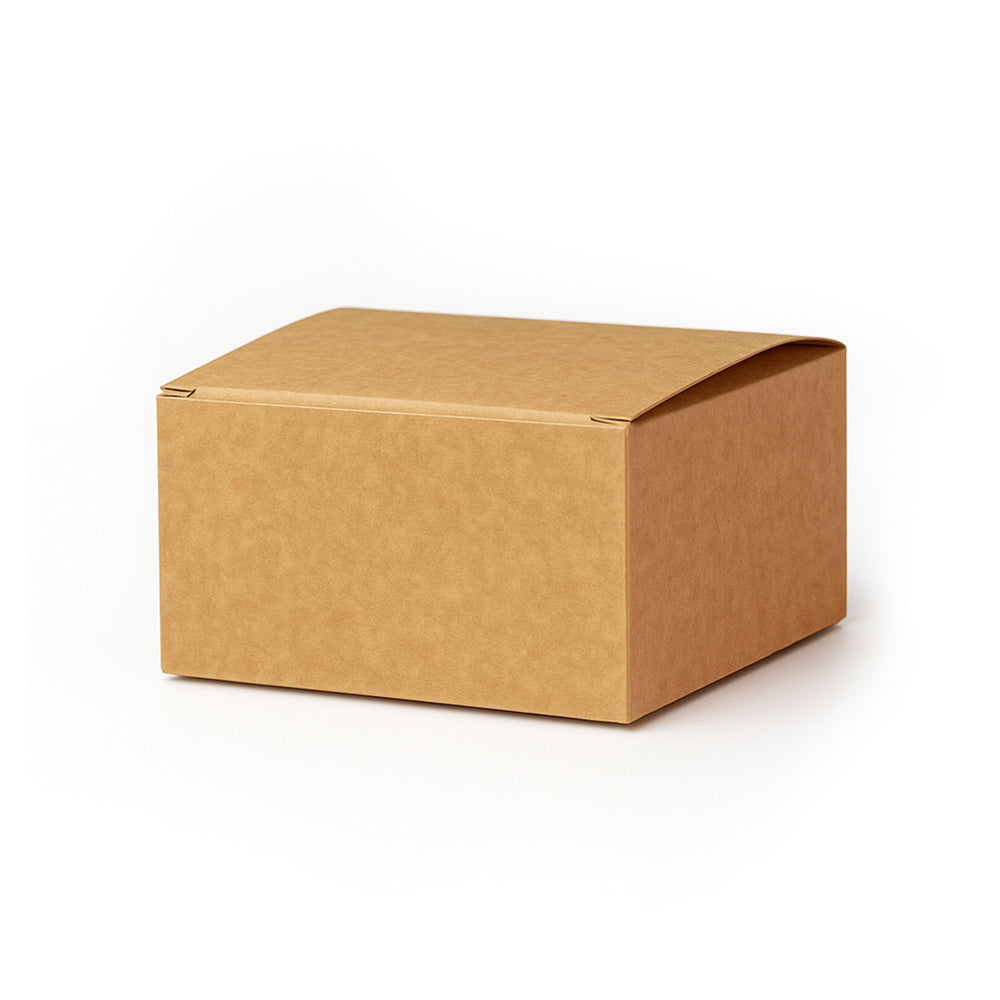 Packaging Wise 130x130x65mm food tray — sturdy, kraft design, sold as 1 pack of 500 pieces. Ideal for takeaway meals, desserts, and bakery items. Order now!