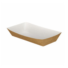 192mm x 85mm x 43mm Brown Medium Food Tray (1 x 500)