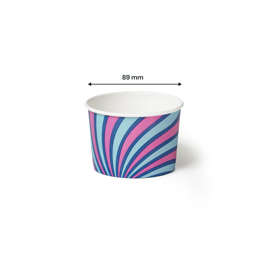 8oz - 89⌀ Patterned Paper Ice Cream Tub (1 x 500)