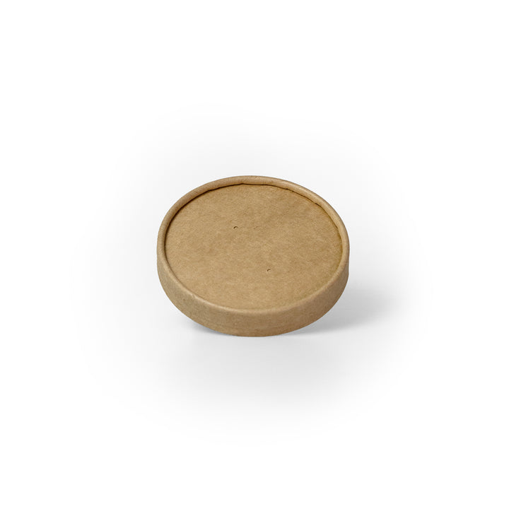 Packaging Wise 8-12oz kraft paper lid — eco-friendly, sturdy and compostable, perfectly fits food bowls, pack of 500. Ideal for takeaway, ensures secure and sustainable closure.

