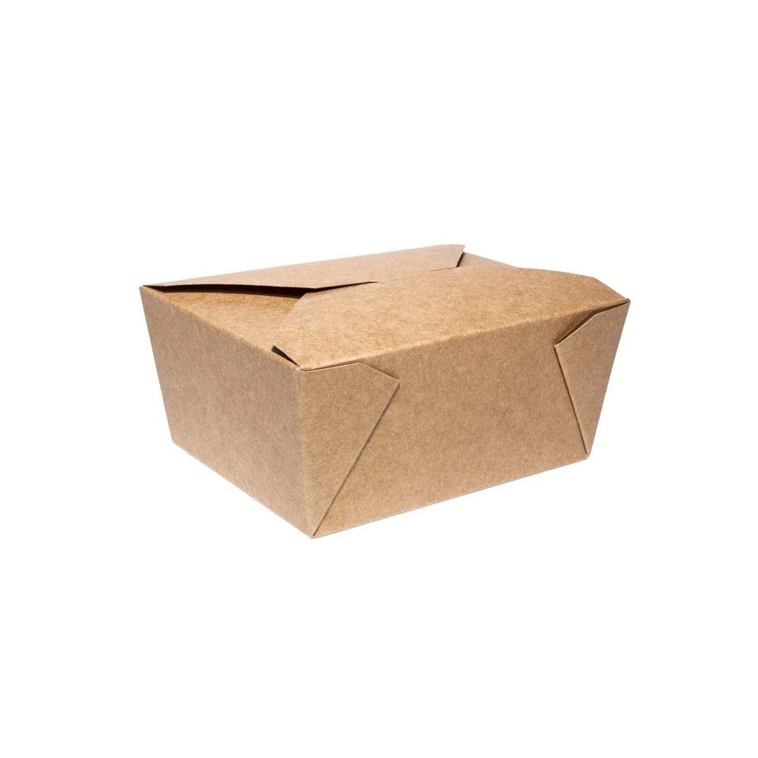 Packaging Wise No.8 kraft food box — eco-friendly, leak-proof takeaway container ideal for serving hot or cold meals, perfect for deliveries and to-go orders. Order now!