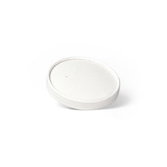26oz/32oz - White Paper Heavy Duty Soup Cup Lid (1 x 500)