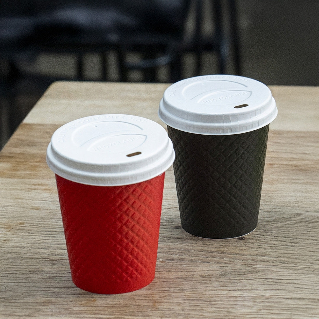 8oz - 80⌀ White Sip Thru Lid (1 x 1000)