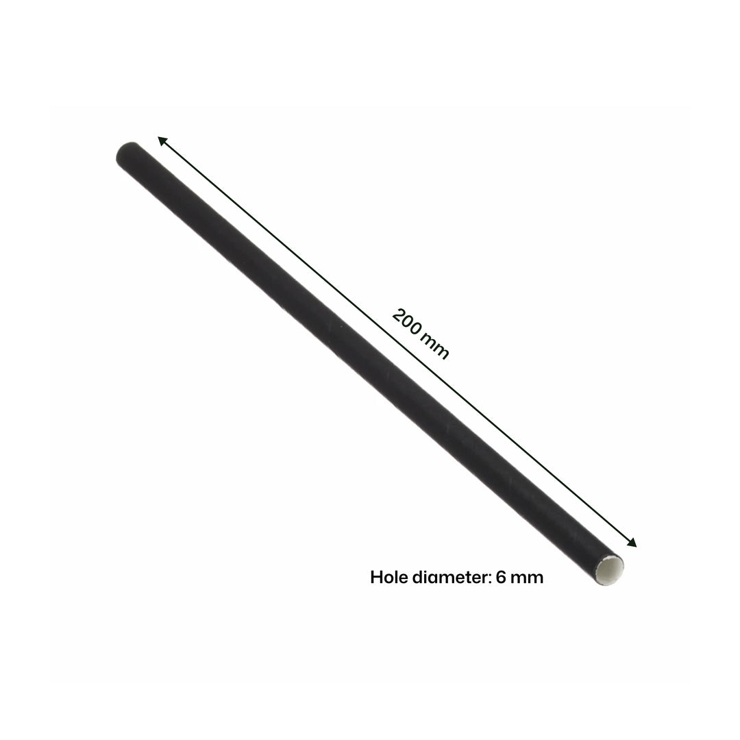 6mm x 200mm Paper Straw (1 x 5000)
