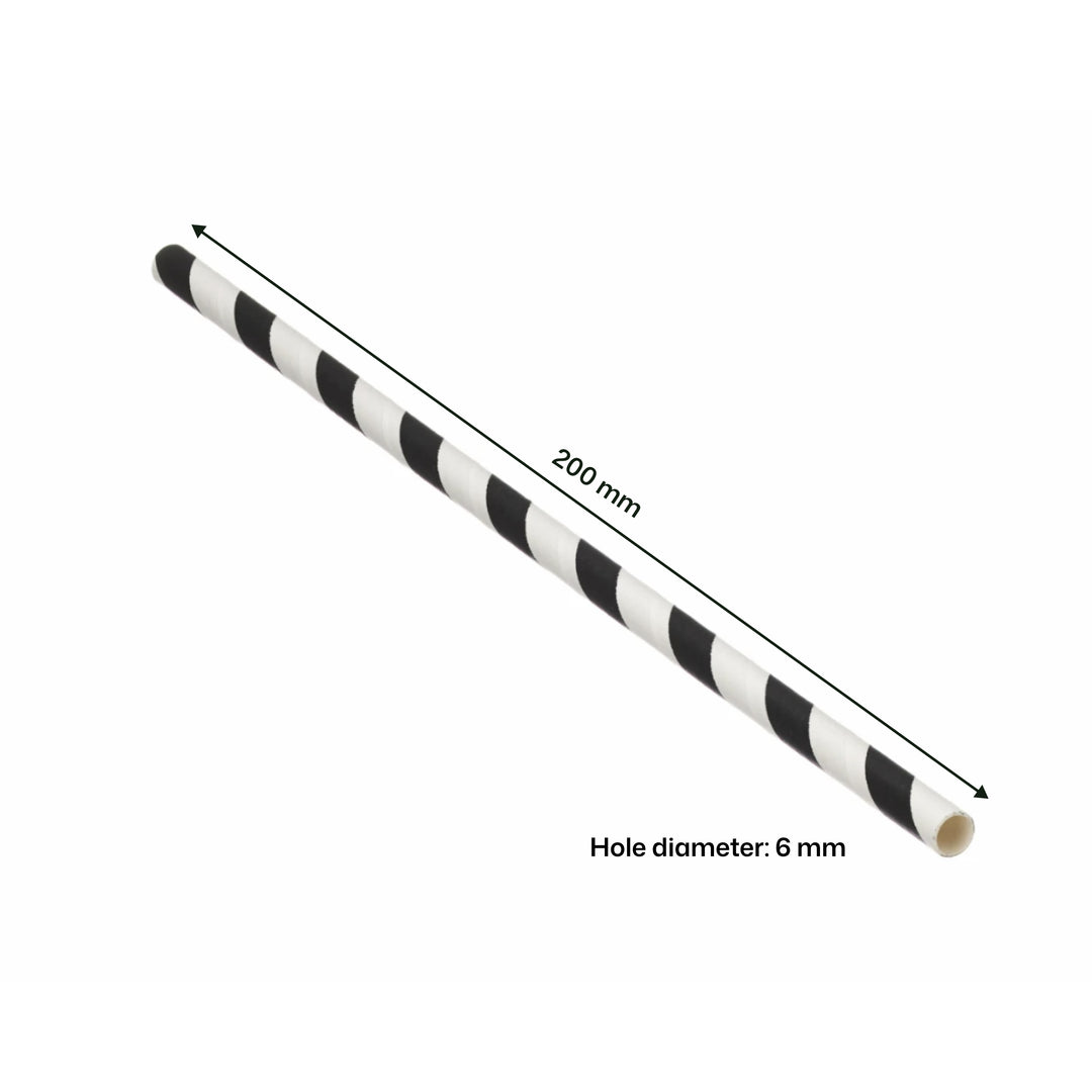 6mm x 200mm Paper Straw (1 x 5000)