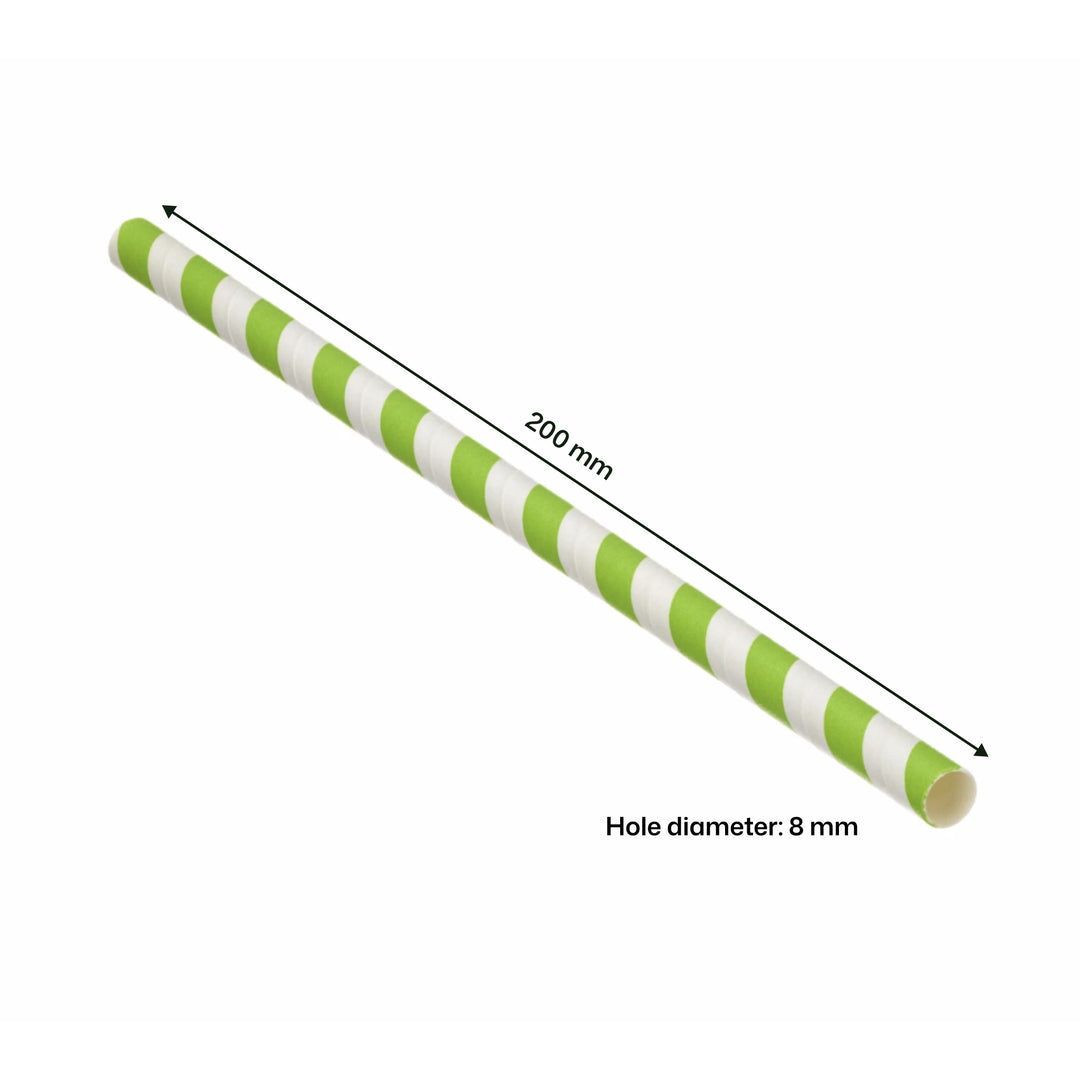 8mm x 200mm Paper Straw (1 x 5000)