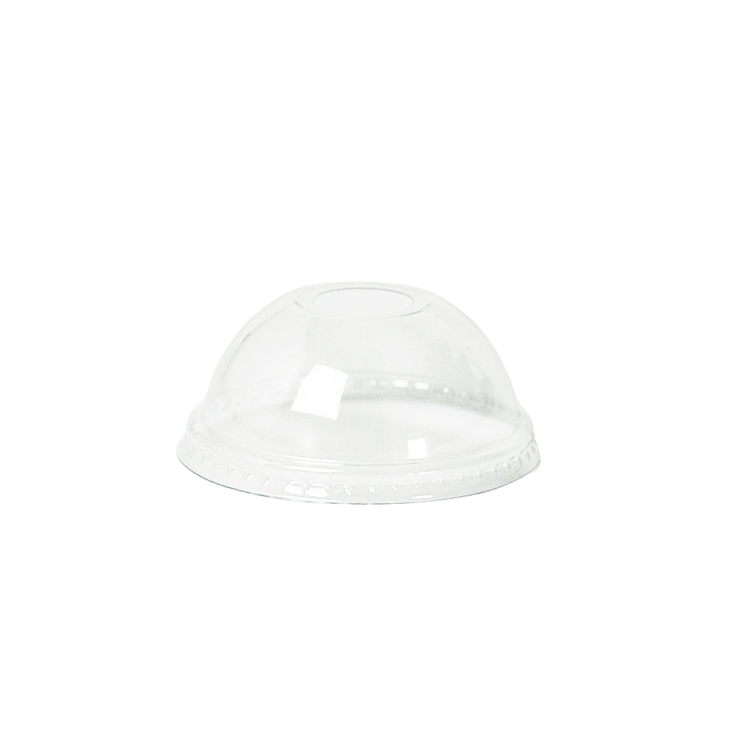 Packaging Wise 9 oz clear PET dome cup lid — ideal for frappes, smoothies, and cream-topped drinks; sturdy and transparent design; pack of 1000.
