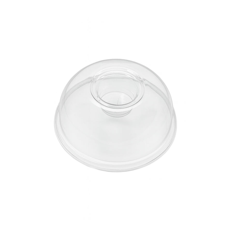 9oz/24oz - 95⌀ Clear RPET Dome Lid with Straw Slot (1 x 1000)