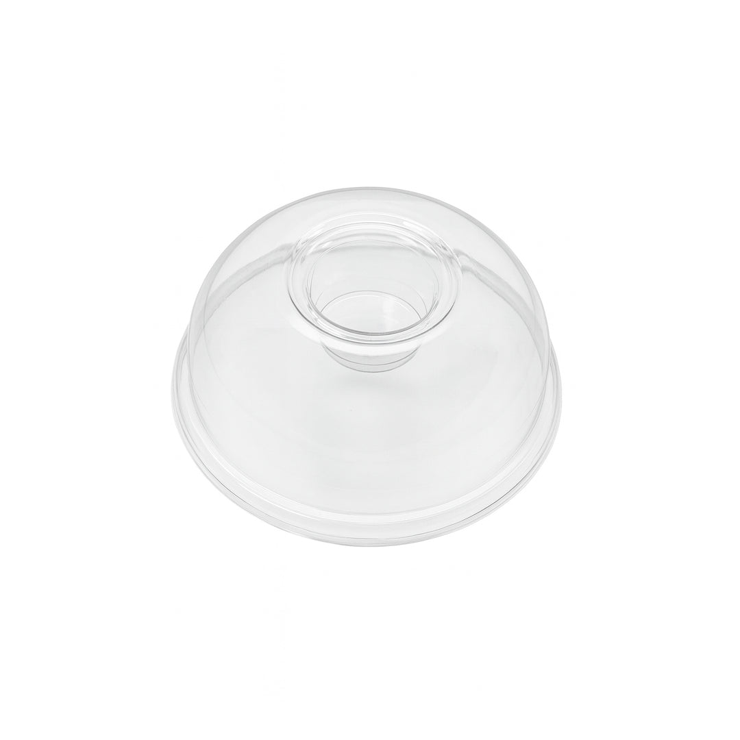 9oz/24oz - 95⌀ Clear RPET Dome Lid without Straw Slot (1 x 1,000)