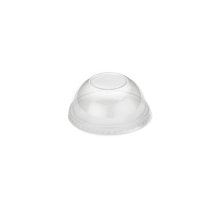 Packaging Wise 6 oz clear RPET dome lid — durable, recyclable lid designed for small dessert or snack cups, offers secure closure and excellent visibility, pack of 1000.