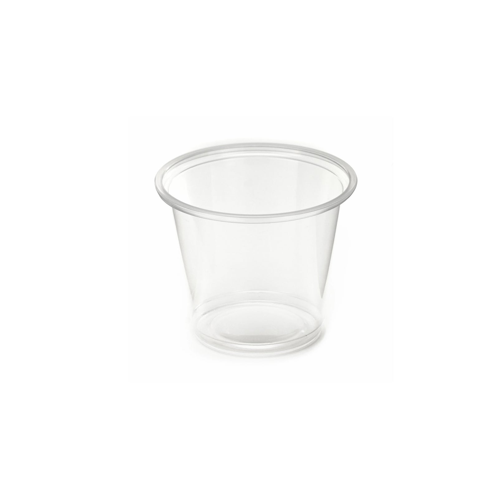 Packaging Wise 5.5 oz clear PET sauce pot — ideal for larger sauce portions, dressings, and sides; pack of 500.