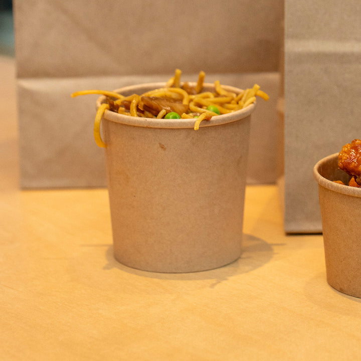 12oz - 90⌀ Brown Kraft Heavy Duty Soup Cup (1 x 500)