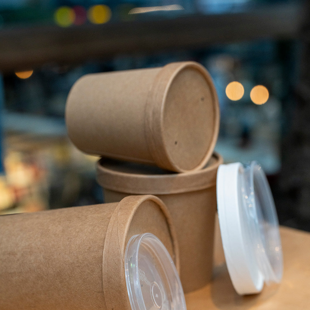 16oz - 98⌀ Brown Kraft Heavy Duty Soup Cup (1 x 500)
