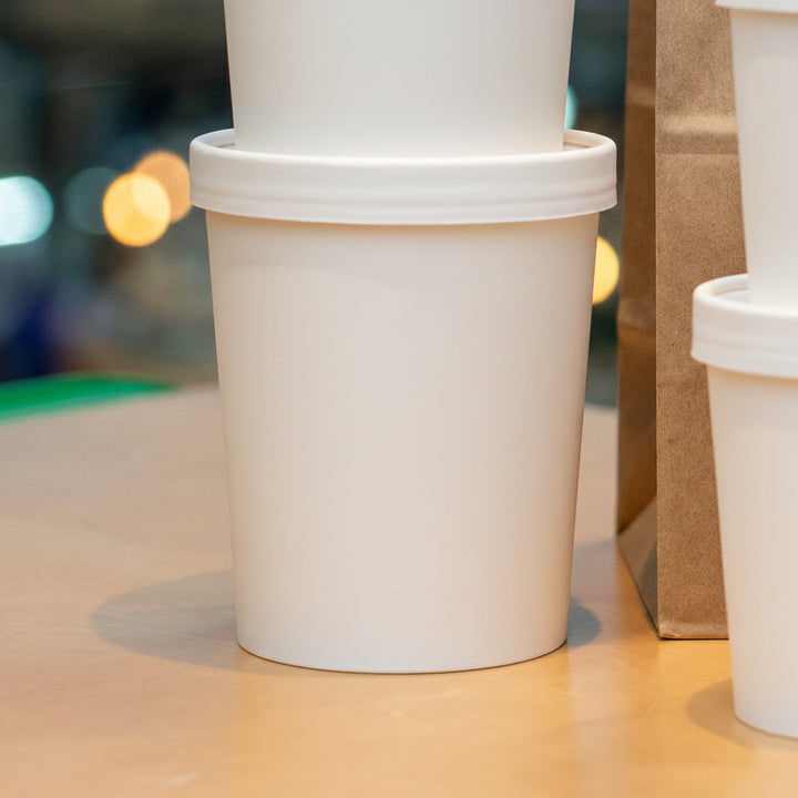 32oz - 117⌀ White Paper Heavy Duty Soup Cup (1 x 500)