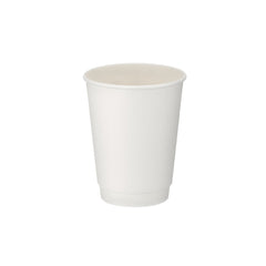 12oz - 90⌀ White Paper Double Wall Hot Cup (1 x 500)