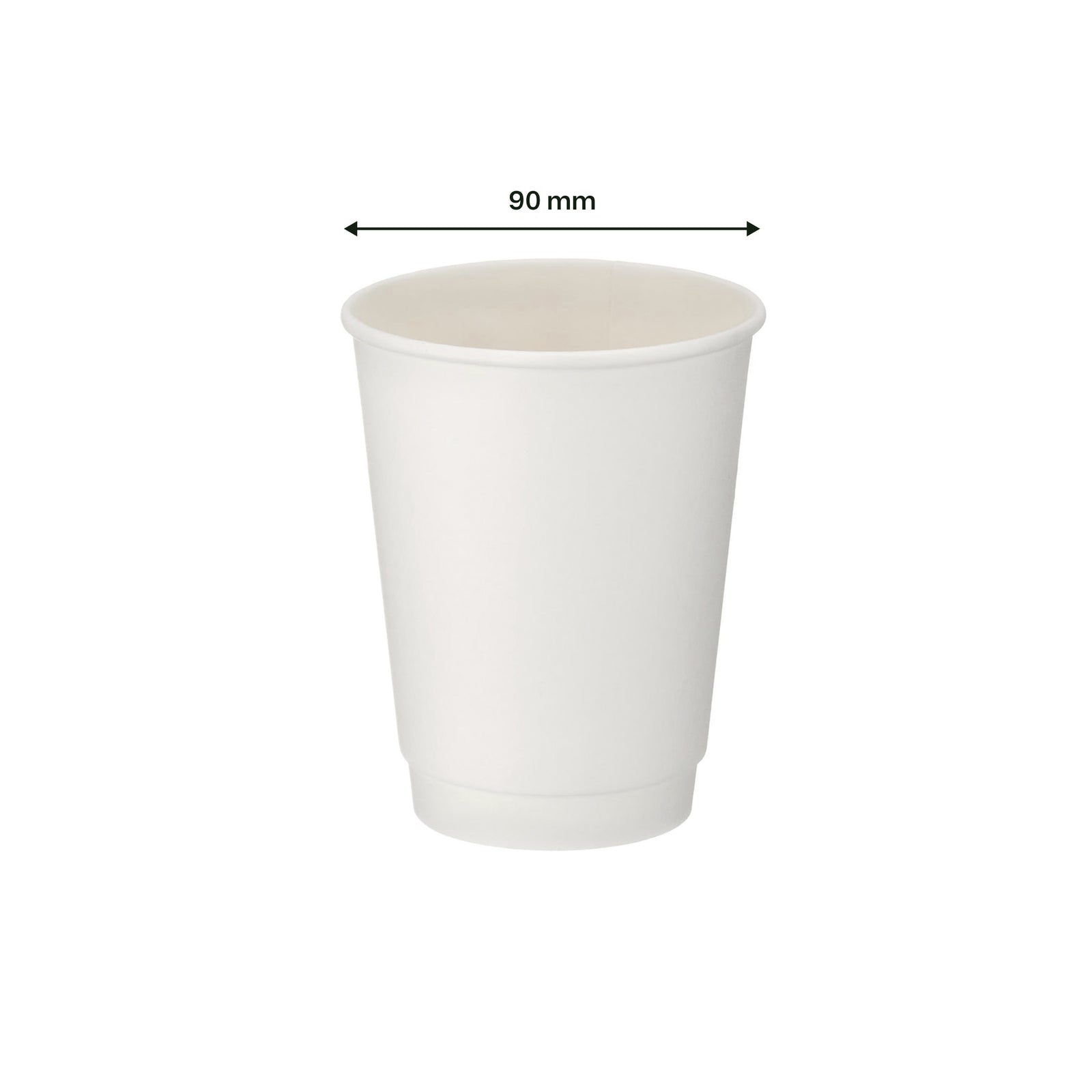 12oz white double wall hot cup – lifestyle view