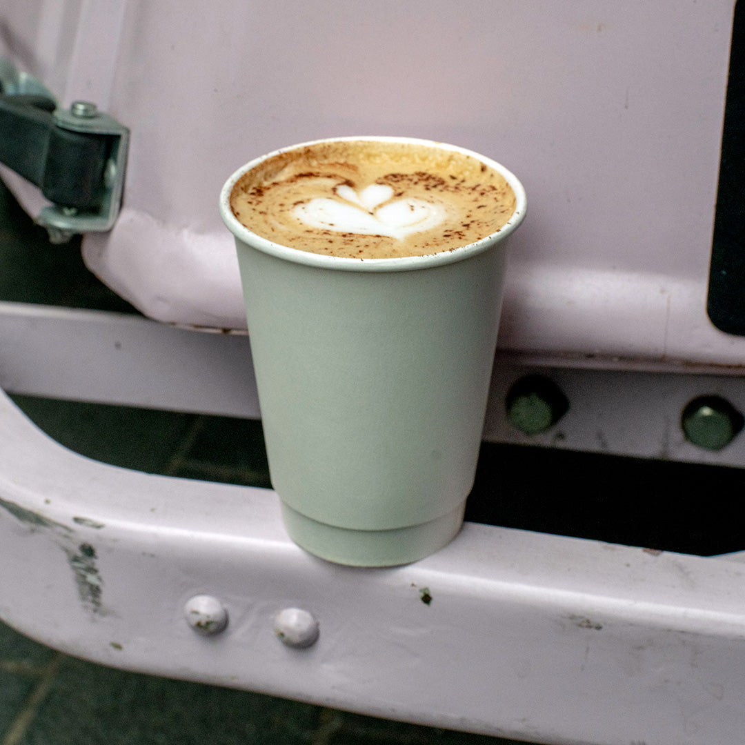 12oz - 90mm Diameter White Paper Double Wall Hot Cup (1 x 500)