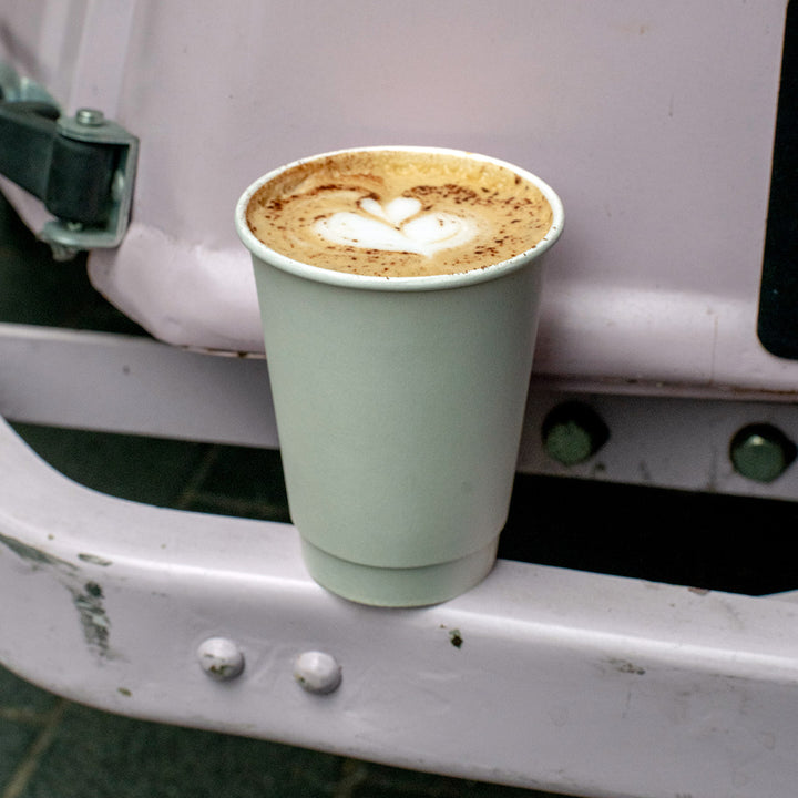 12oz - 90mm Diameter White Paper Double Wall Hot Cup (1 x 500)