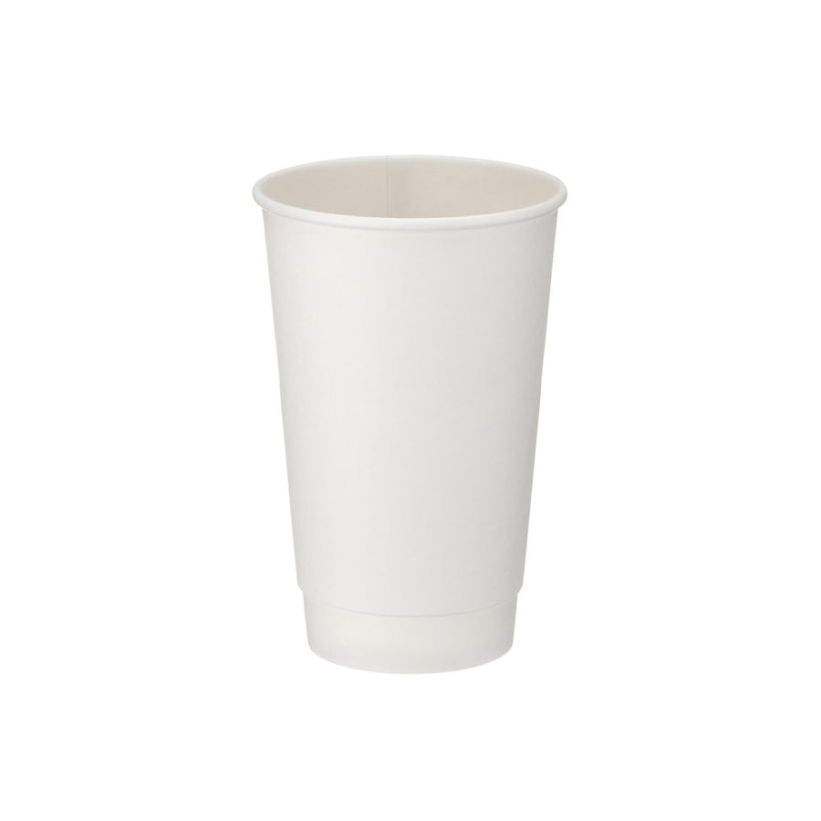 16oz - 90⌀ White Paper Double Wall Hot Cup (1 x 500)