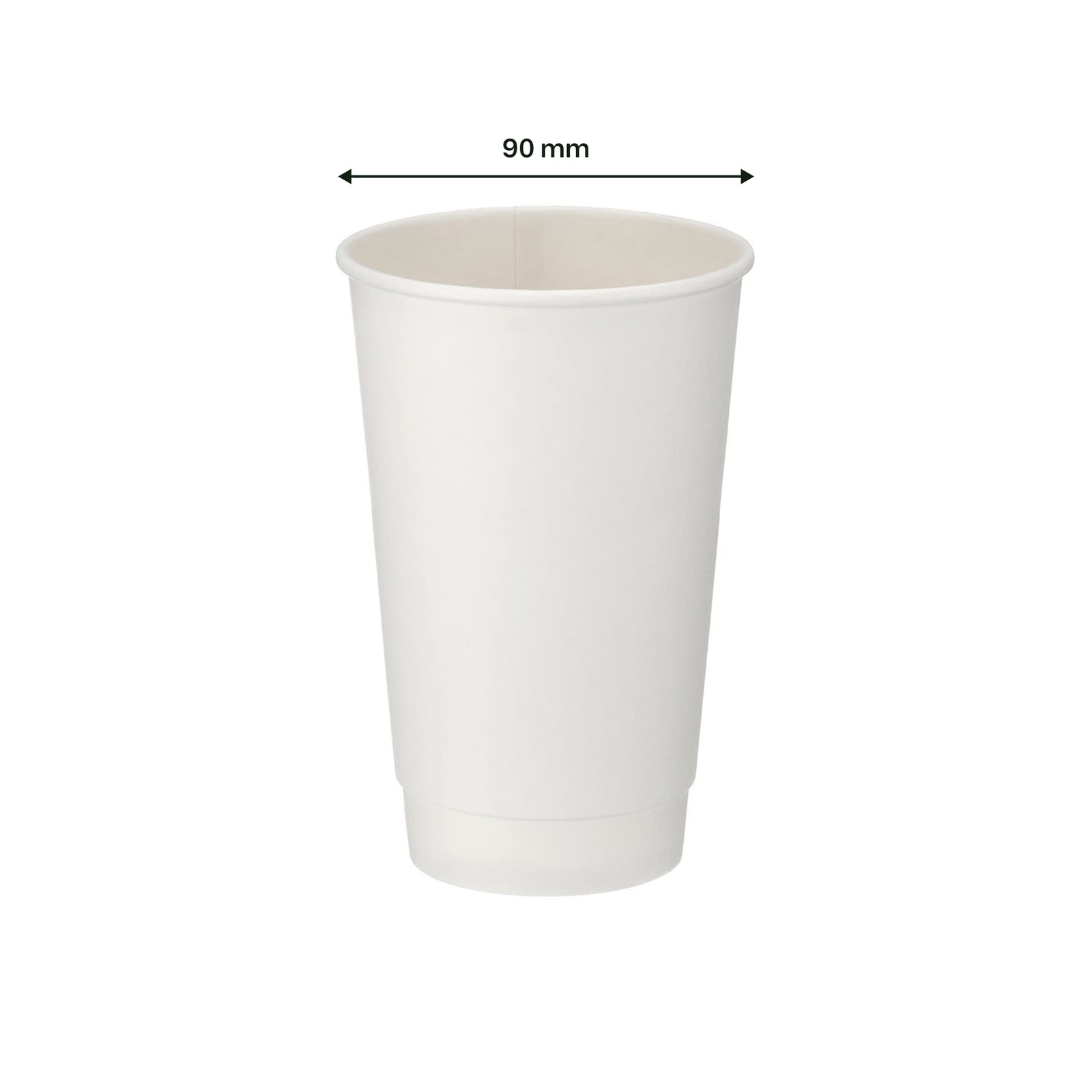 16oz white double wall hot cup – lifestyle view