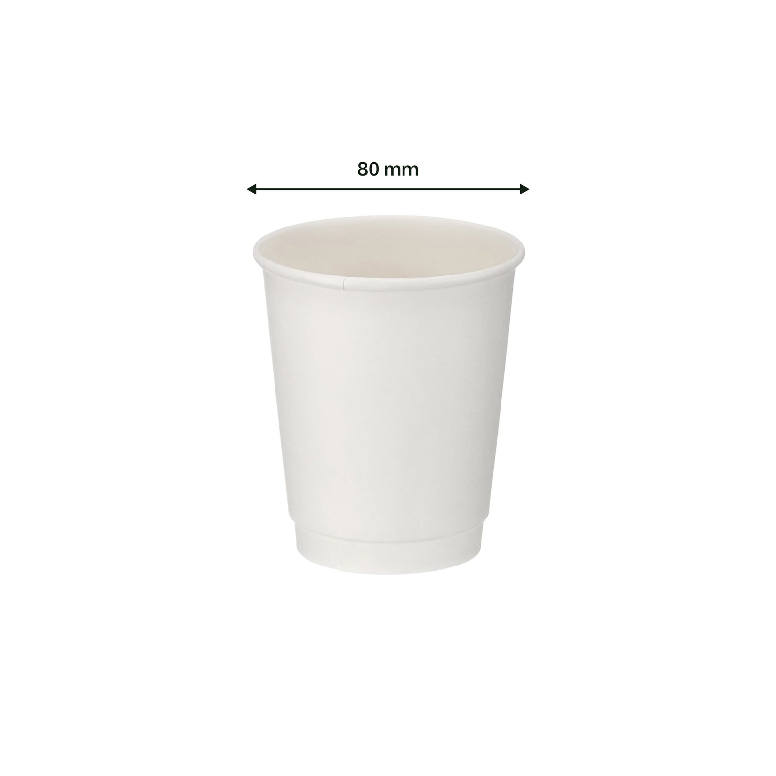 8oz white double wall hot cup – lifestyle view