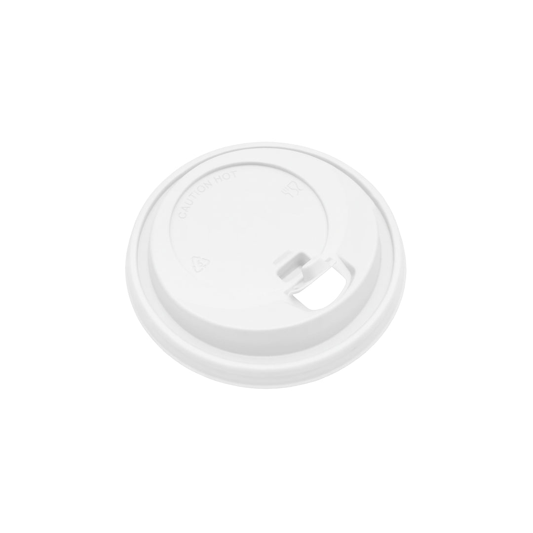 Packaging Wise 12–24oz white takeaway coffee lid — durable, lockable lid designed for safe sipping and insulation on the go.

