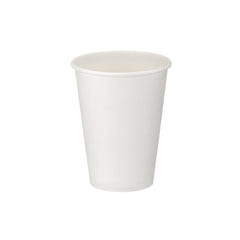 12oz - 90⌀ White Paper Single Wall Hot Cup (1 x 1000)