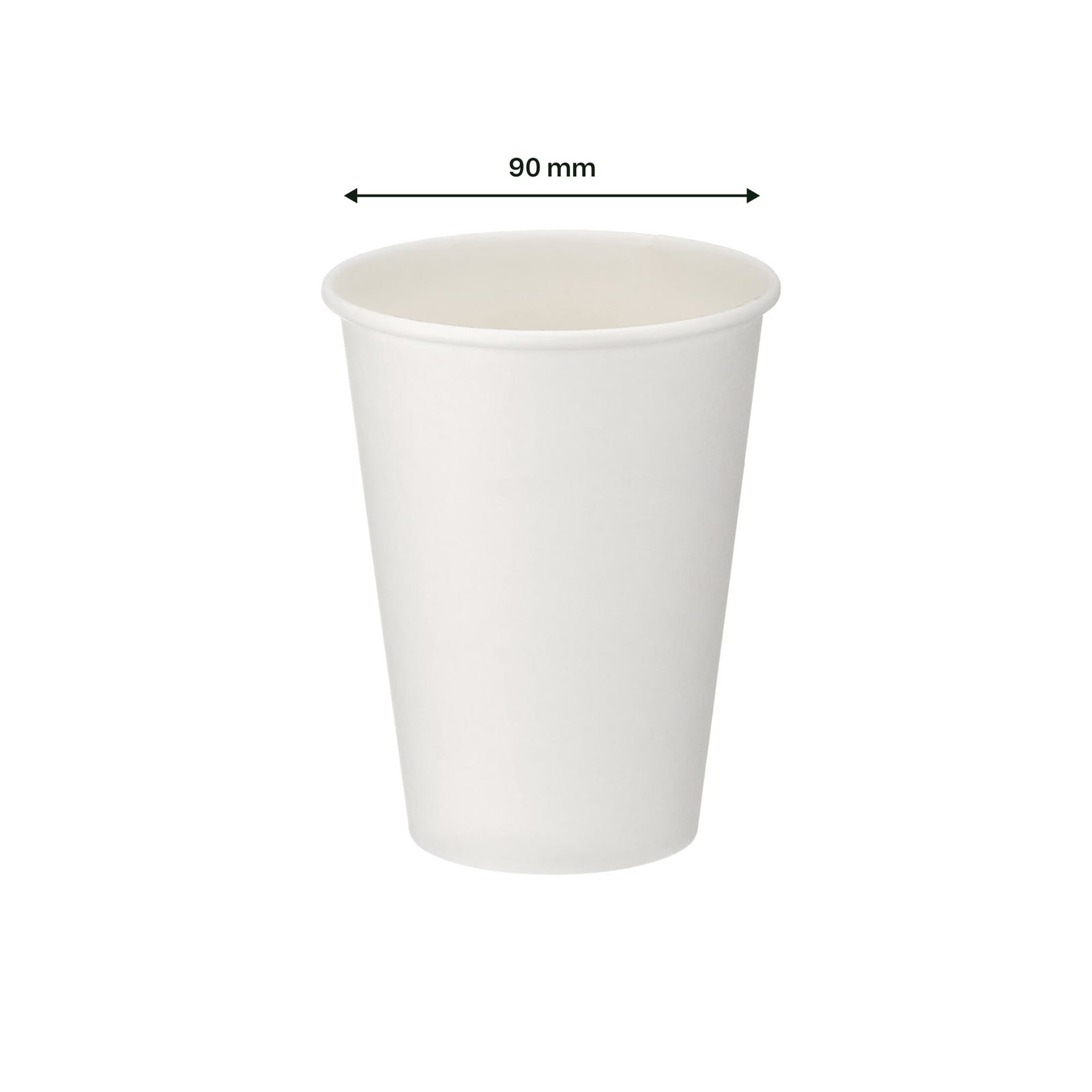 12oz white single wall hot cup – lifestyle view