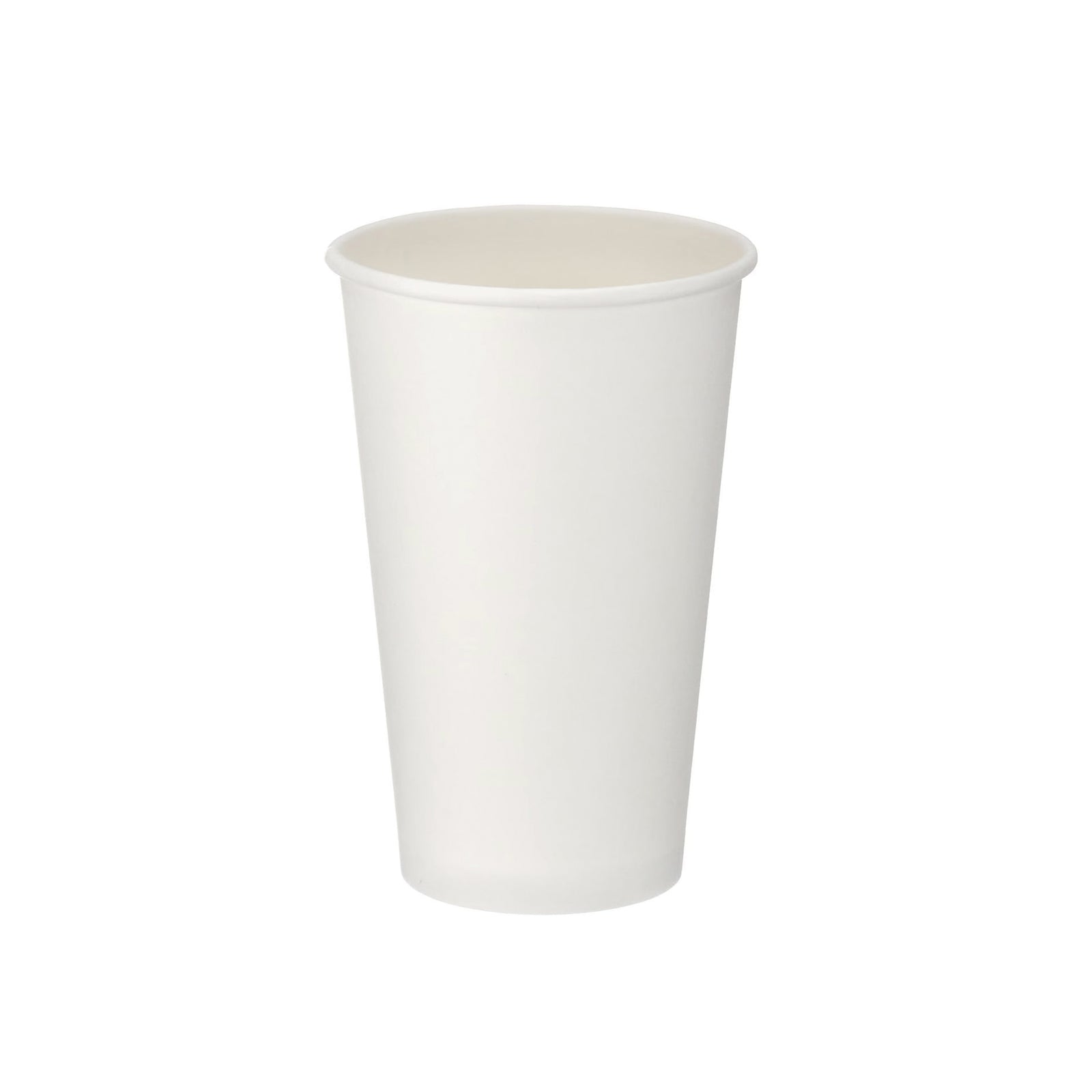 Packaging Wise 16 oz white single wall coffee cup — perfect for large coffees, lattes, and hot drinks on the go; pack of 1000.