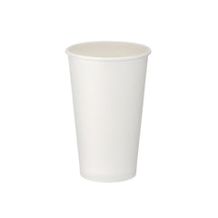 16oz - 90⌀ White Paper Single Wall Hot Cup (1 x 1000)