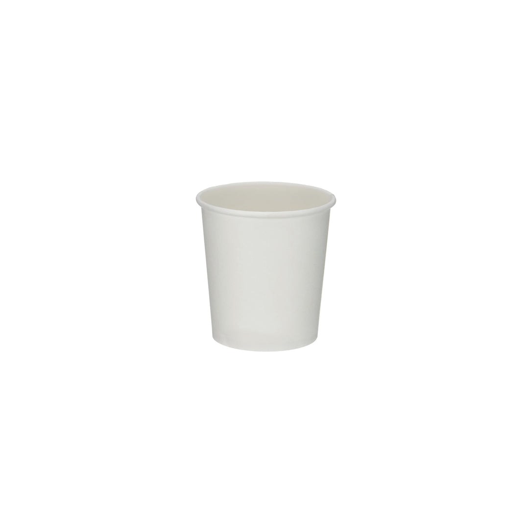 Packaging Wise 4 oz white single wall coffee cup — ideal for espresso, small hot drinks, and takeaway; pack of 1000.