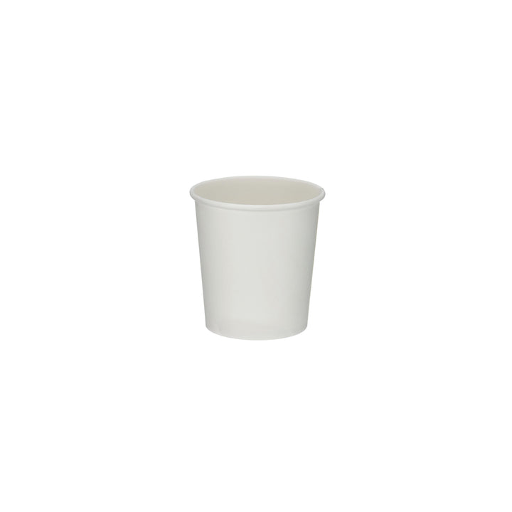 Packaging Wise 4 oz white single wall coffee cup — ideal for espresso, small hot drinks, and takeaway; pack of 1000.