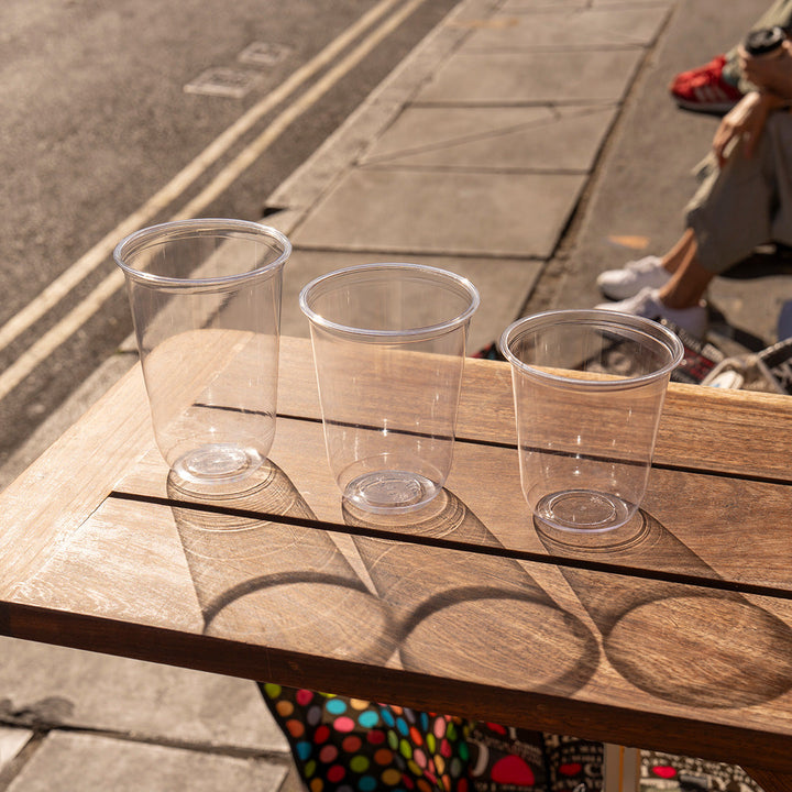 12oz - 95mm Diameter Bubble Tea RPET Clear Cup - product image 6