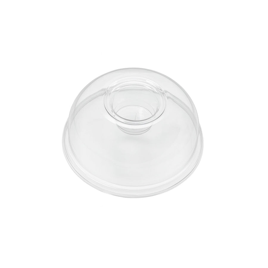 9oz/24oz - 95mm Diameter Clear RPET Dome Lid with Straw Slot (1 x 1,000)