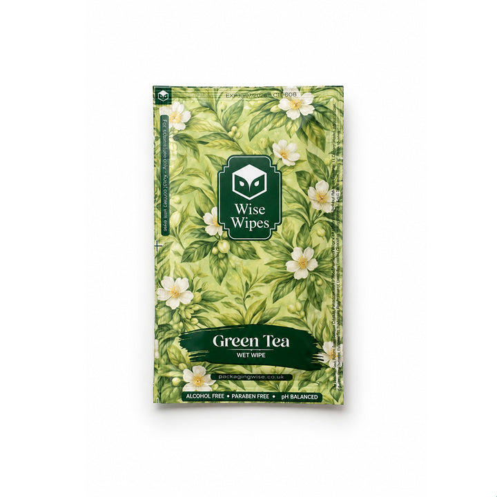 6x10cm Green Tea Wise Wipes (1 x 500)