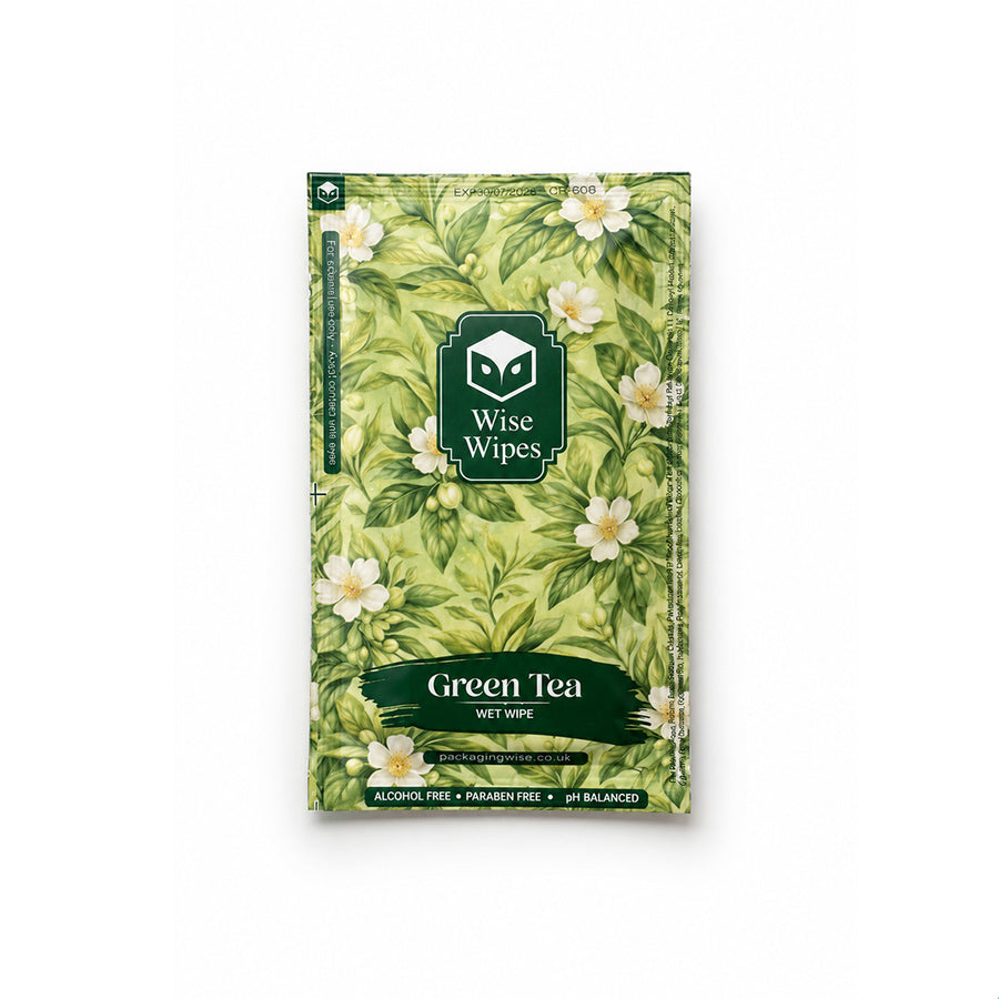6x10cm Green Tea Triplex Wise Wipes (1 x 500)