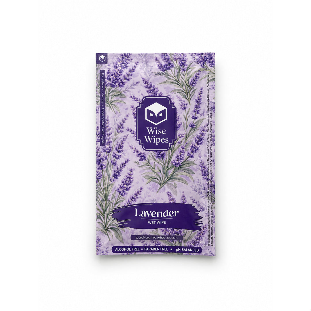 6x10cm Lavender Triplex Wise Wipes (1 x 500)