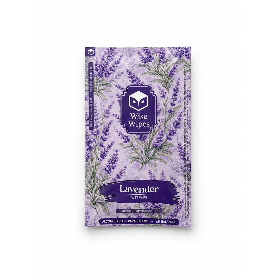 6x10cm Lavender Triplex Wise Wipes (1 x 500)