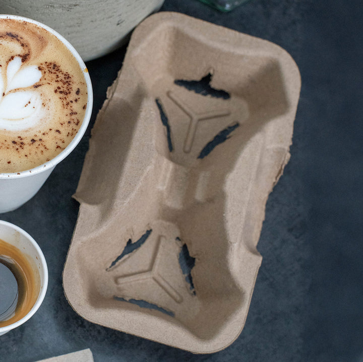2 Cups Natural Paper Cup Carrier (1 x 360)