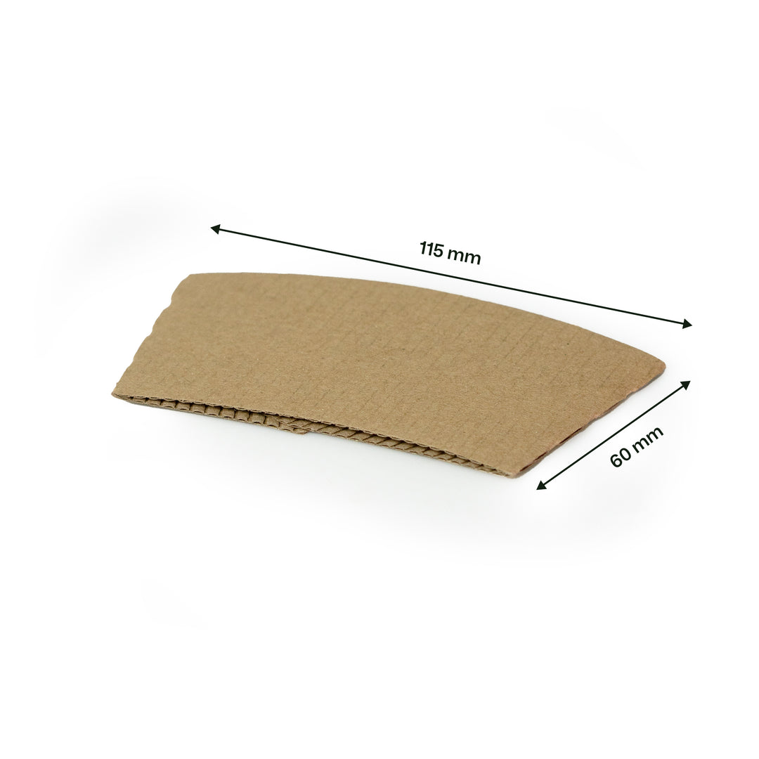 8oz - Brown Kraft Cup Sleeve (1 x 1000)