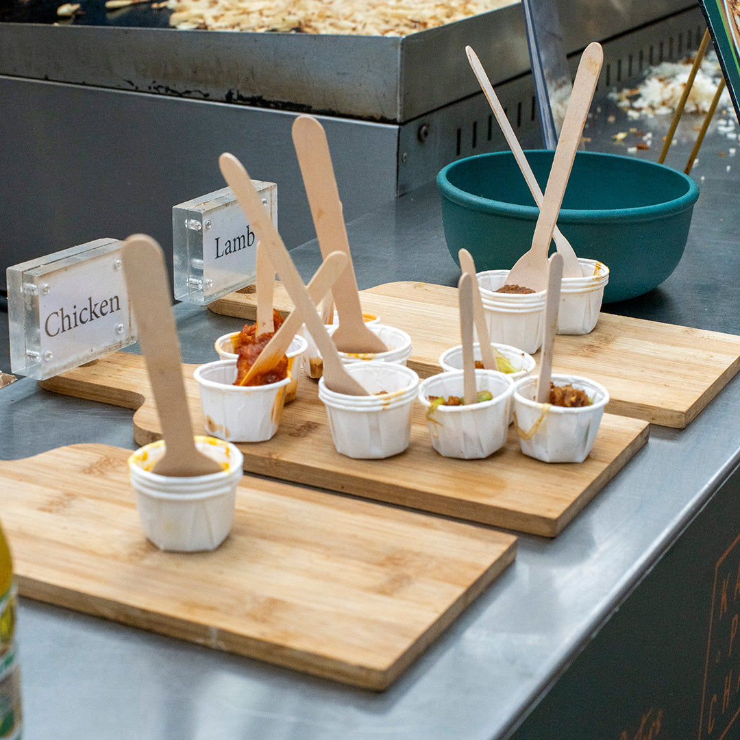 160mm Natural Wood Spoon (1 x 1000)
