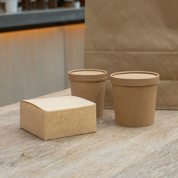 5" x 5" Brown Kraft Burger Box (1 x 500)