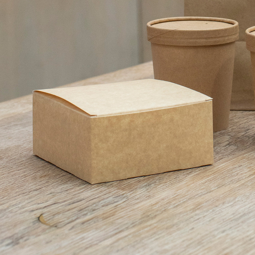 5" x 5" Brown Kraft Burger Box (1 x 500)