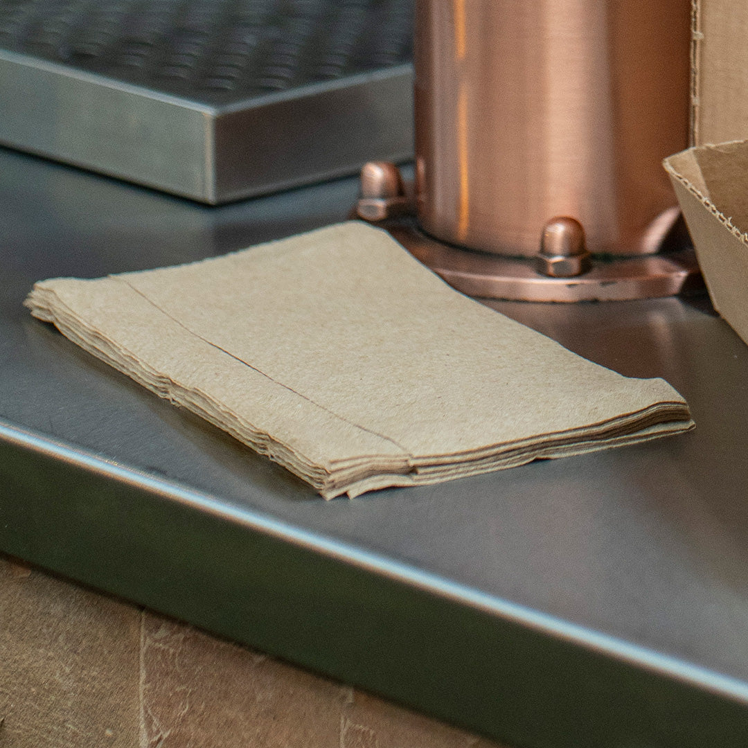24×25cm Brown Kraft Dispenser Napkin 2 Ply (1×4800)