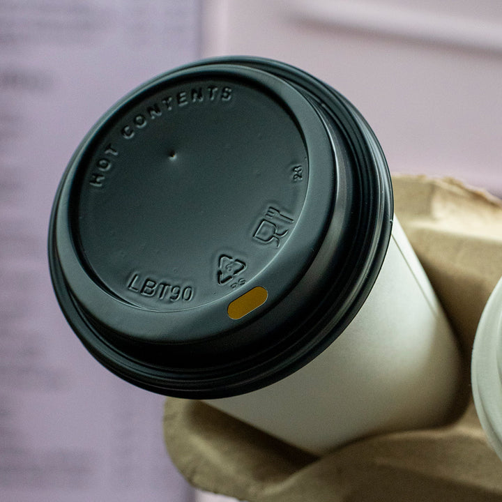 10oz/20oz - 90⌀ Black Ps Sip Thru Lid (1 x 1000)