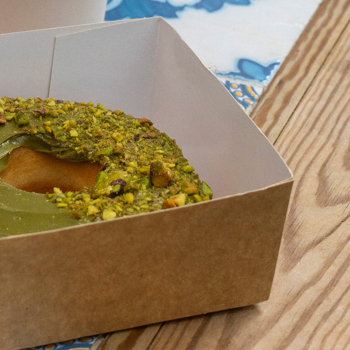 4" x 4" Brown Kraft Burger Tray (1 x 500)