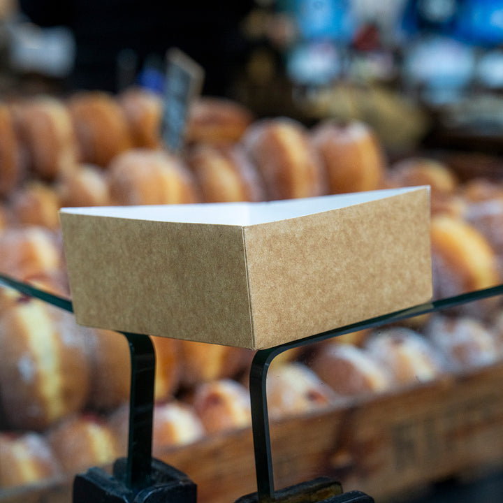 4" x 4" Brown Kraft Burger Tray (1 x 500)