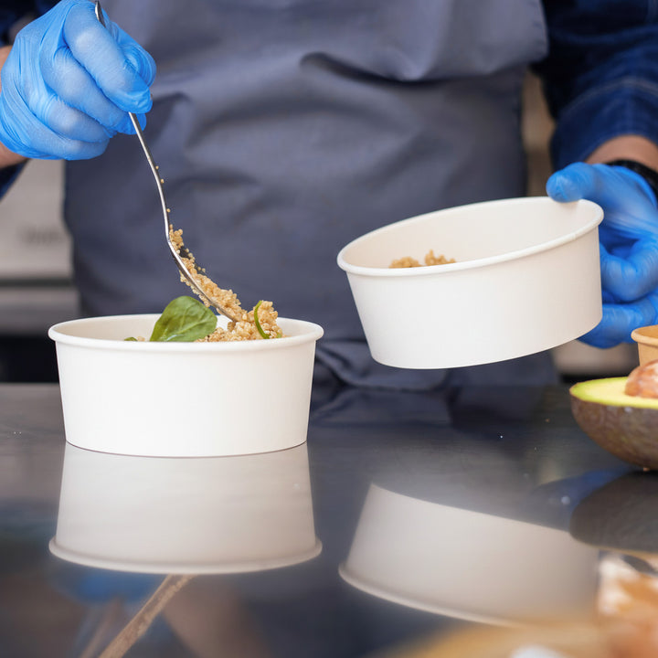 500ml White Round Salad Bowl (1 x 500)