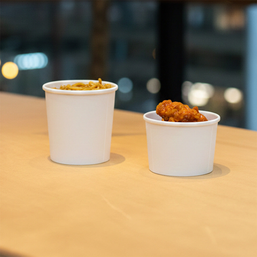 8oz - 91⌀ White Paper Heavy Duty Soup Cup (1 x 500)